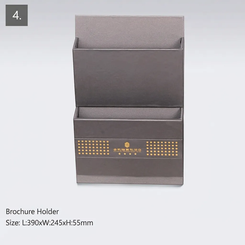 PU Leather 15-Piece Amenities Set with Double Remote Control Holder — LTH-1065 (image 14)