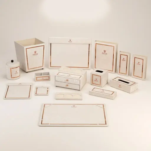 Pu Leather Hotel Amenities 14pcs