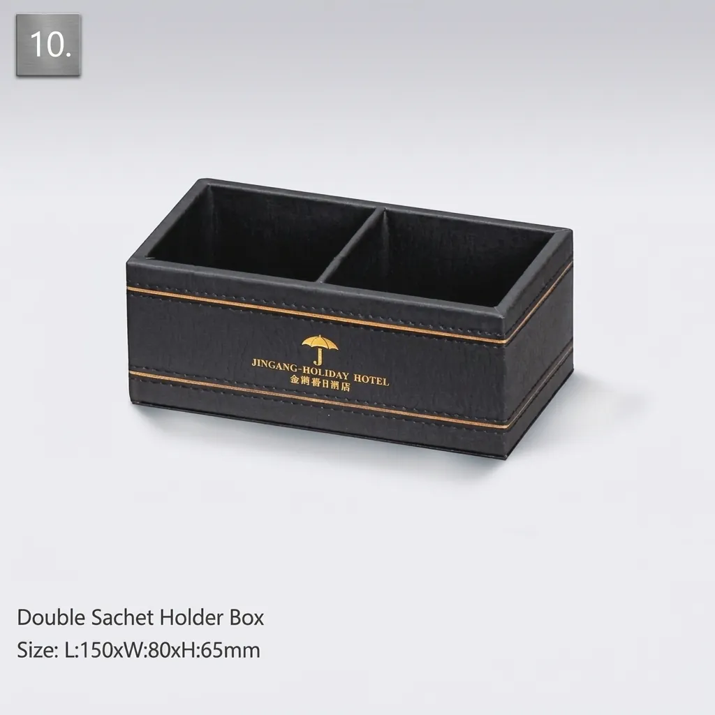 PU Leather 15-Piece Amenities Set with Shoe Tray Box — LTH-1068 (image 4)