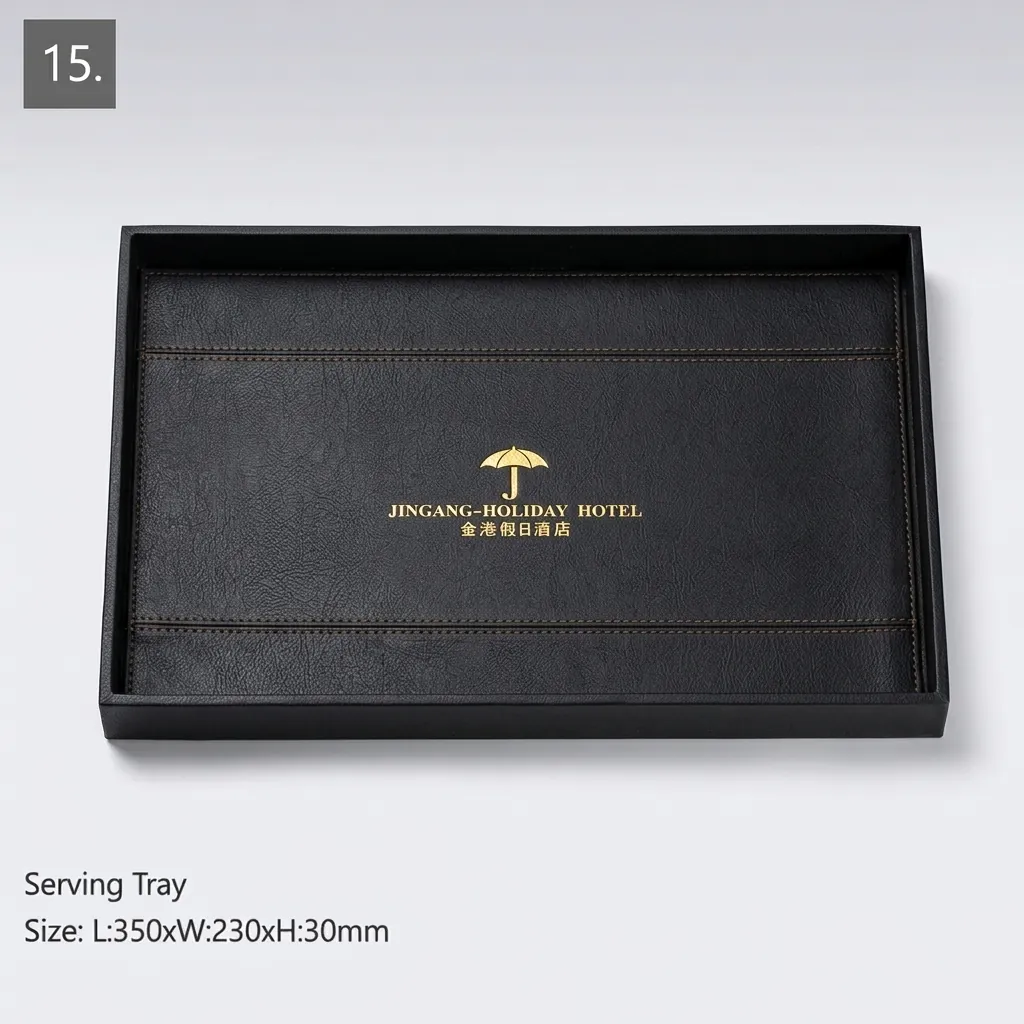PU Leather 15-Piece Amenities Set with Shoe Tray Box — LTH-1068 (image 9)