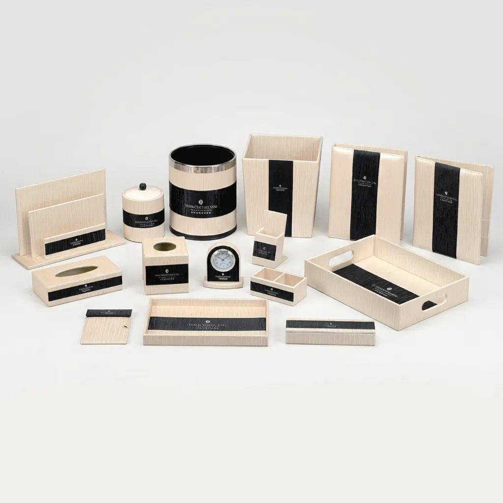 PU Leather 15-Piece Amenities Set with Service Folder With Clip — LTH-1069 (image 10)