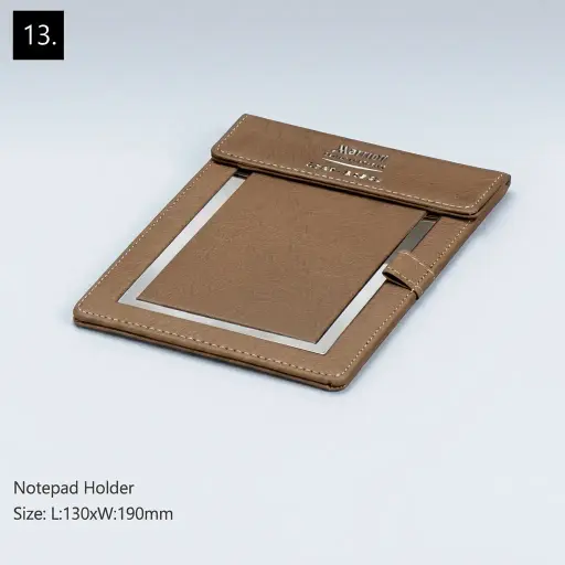 PU Leather 13-Piece Amenities Set with Single Remote Control Holder