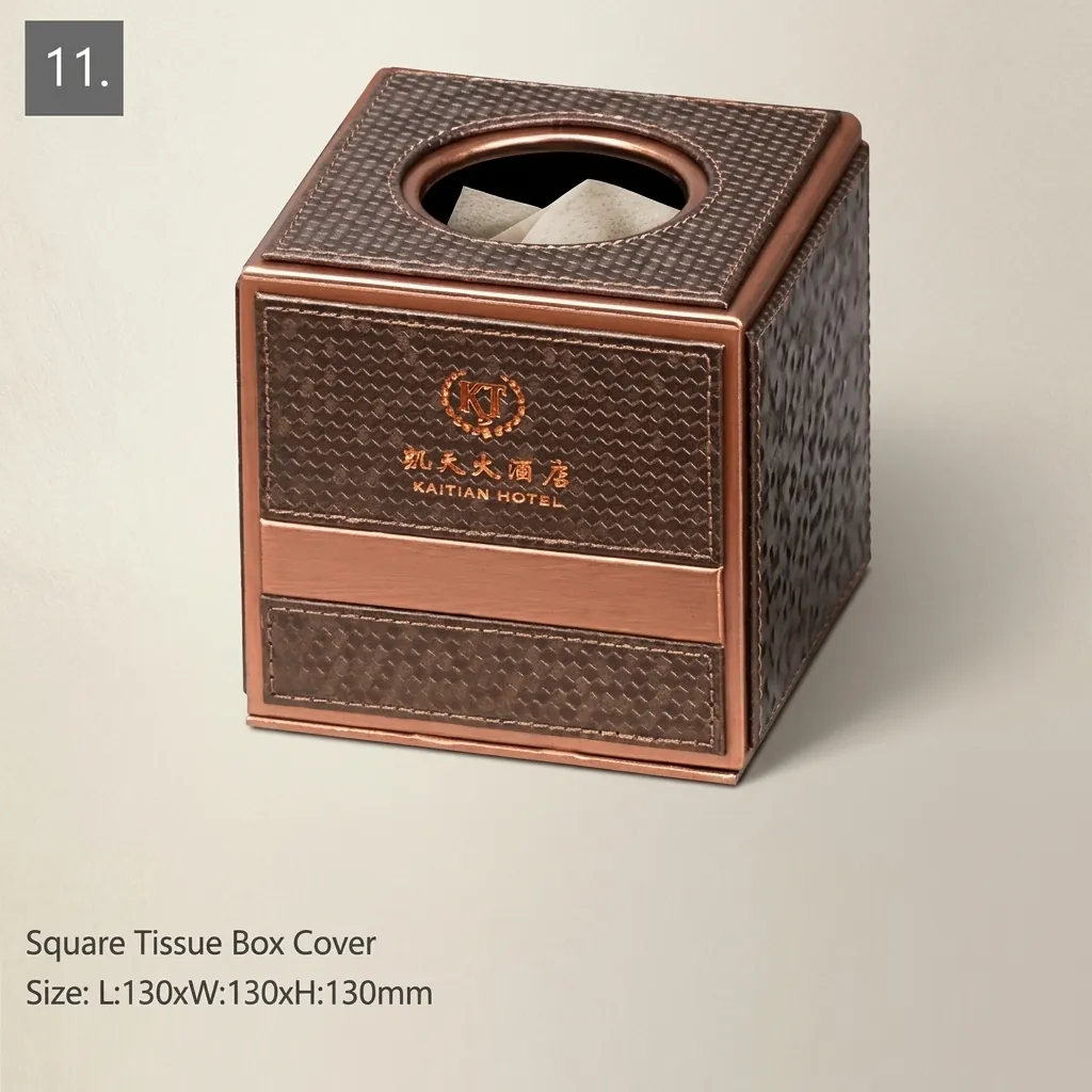 PU Leather 16-Piece Amenities Set with Sachet Holder Box With 3 Compartment — LTH-1071 (image 5)