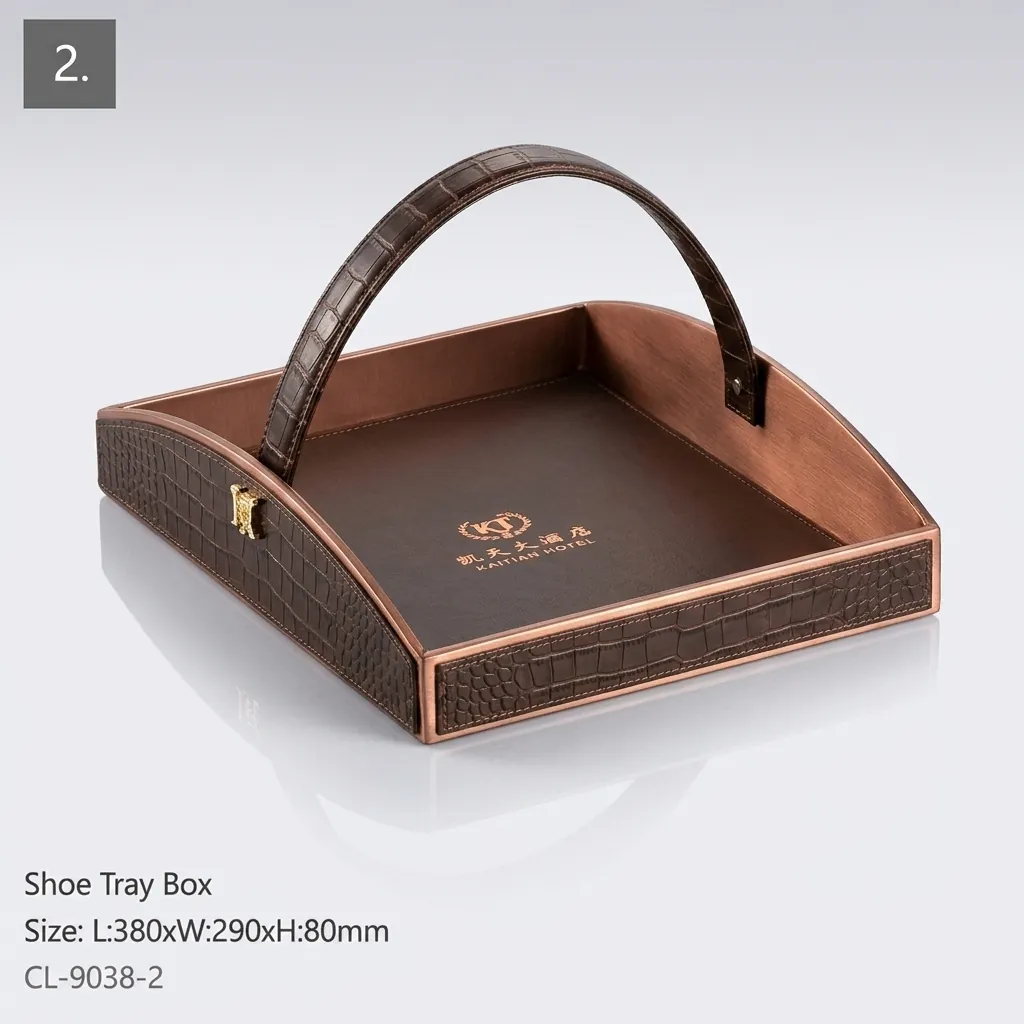 PU Leather 16-Piece Amenities Set with Sachet Holder Box With 3 Compartment — LTH-1071 (image 13)