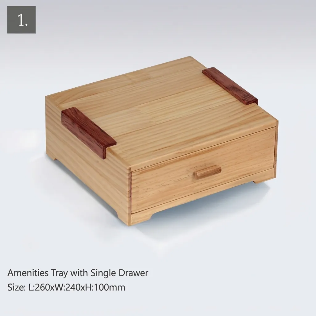 Wooden Hotel Amenities 5pcs — LTH-1072 (image 3)