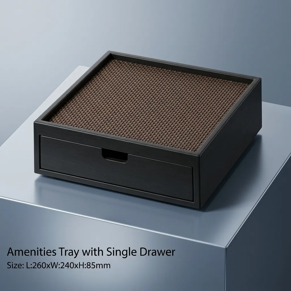 Wood & Pu Leather Hotel Amenities 3pcs — LTH-1074 (image 4)