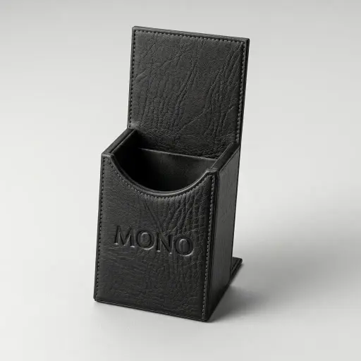 Pu Leather Single Remote Control Holder