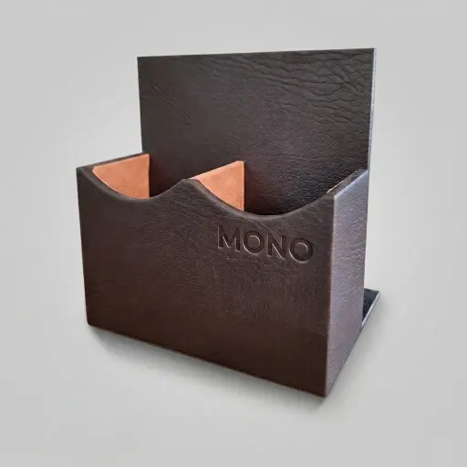 Pu Leather Double Remote Control Holder