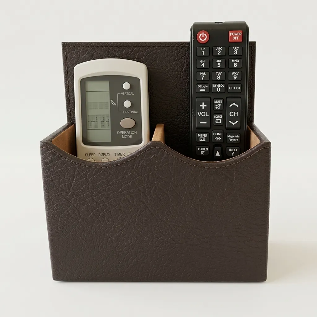 Pu Leather Double Remote Control Holder — LTH-1077 (image 7)