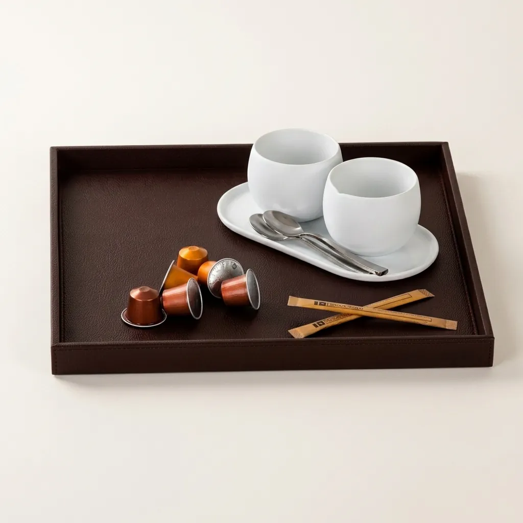 Pu Leather Rectangular Serving Tray — LTH-1078 (image 4)