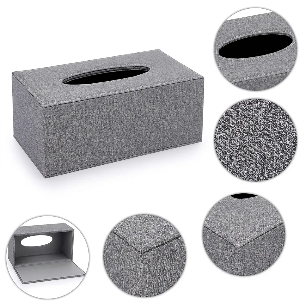 Rectangular Linen Tissue Box Cover — LTH-1080 (image 5)