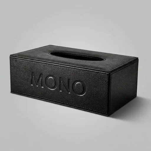 Rectangular Pu Leather Tissue Box Cover