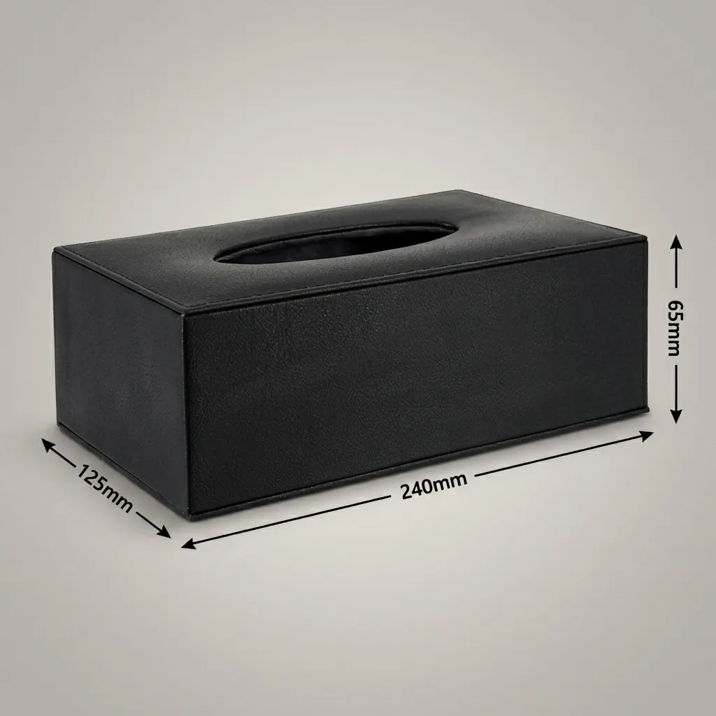 Rectangular Pu Leather Tissue Box Cover — LTH-1081 (image 4)