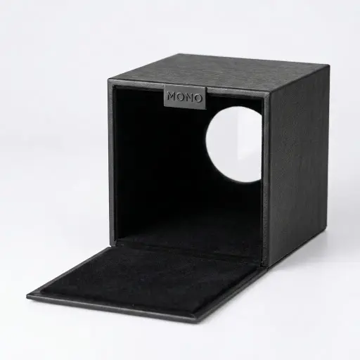 PU Leather Square Tissue Box Cover with Magnetic Bottom [1083]