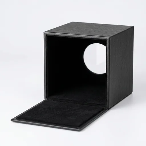 PU Leather Square Tissue Box Cover with Magnetic Bottom [1083] — LTH-1083