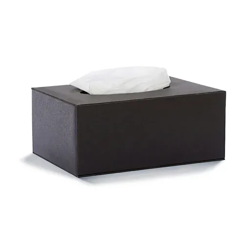 PU Leather Square Tissue Box Cover with Magnetic Bottom [1084] — LTH-1084