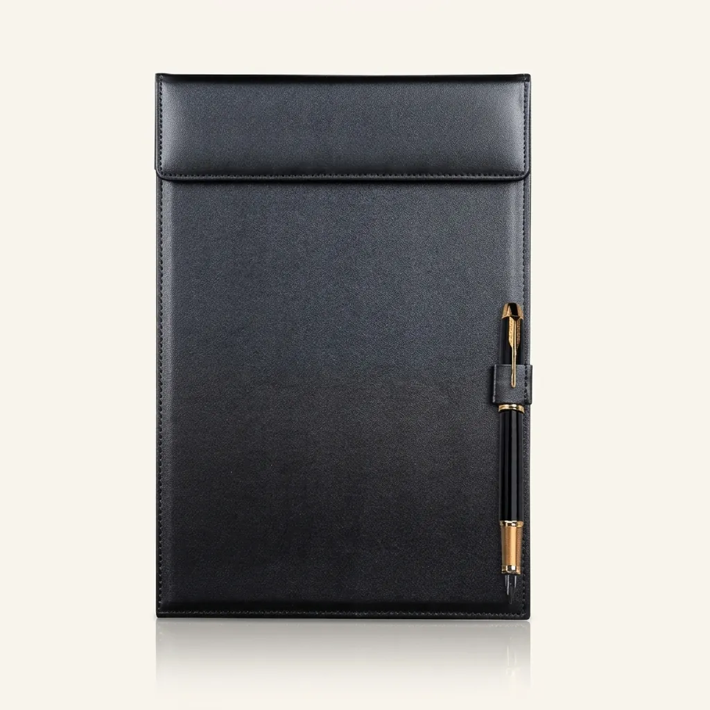 Pu Leather Notepad With Pen Holder — LTH-1086 (image 2)