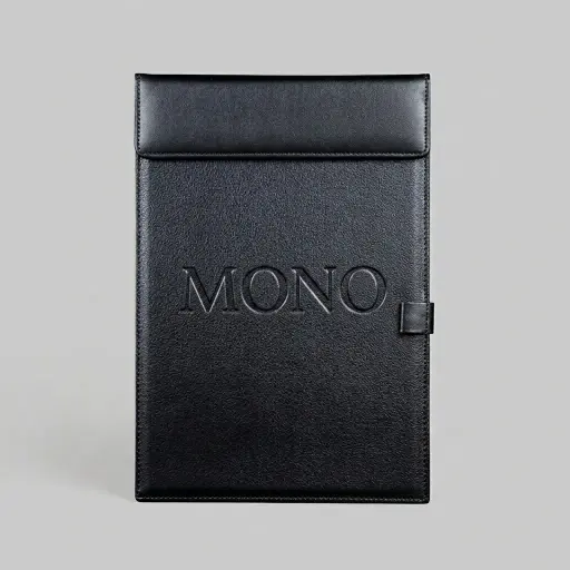 Pu Leather Notepad With Pen Holder