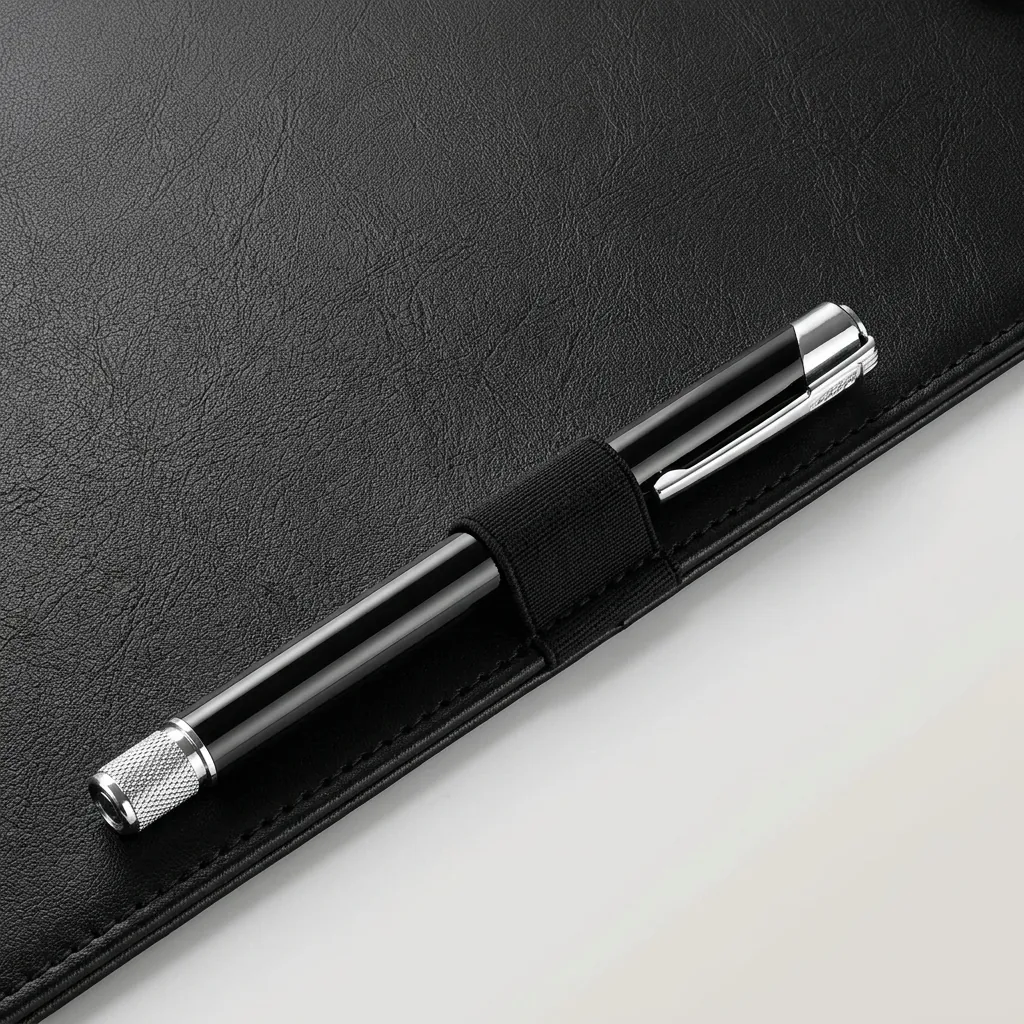 Pu Leather Notepad With Pen Holder — LTH-1086 (image 6)