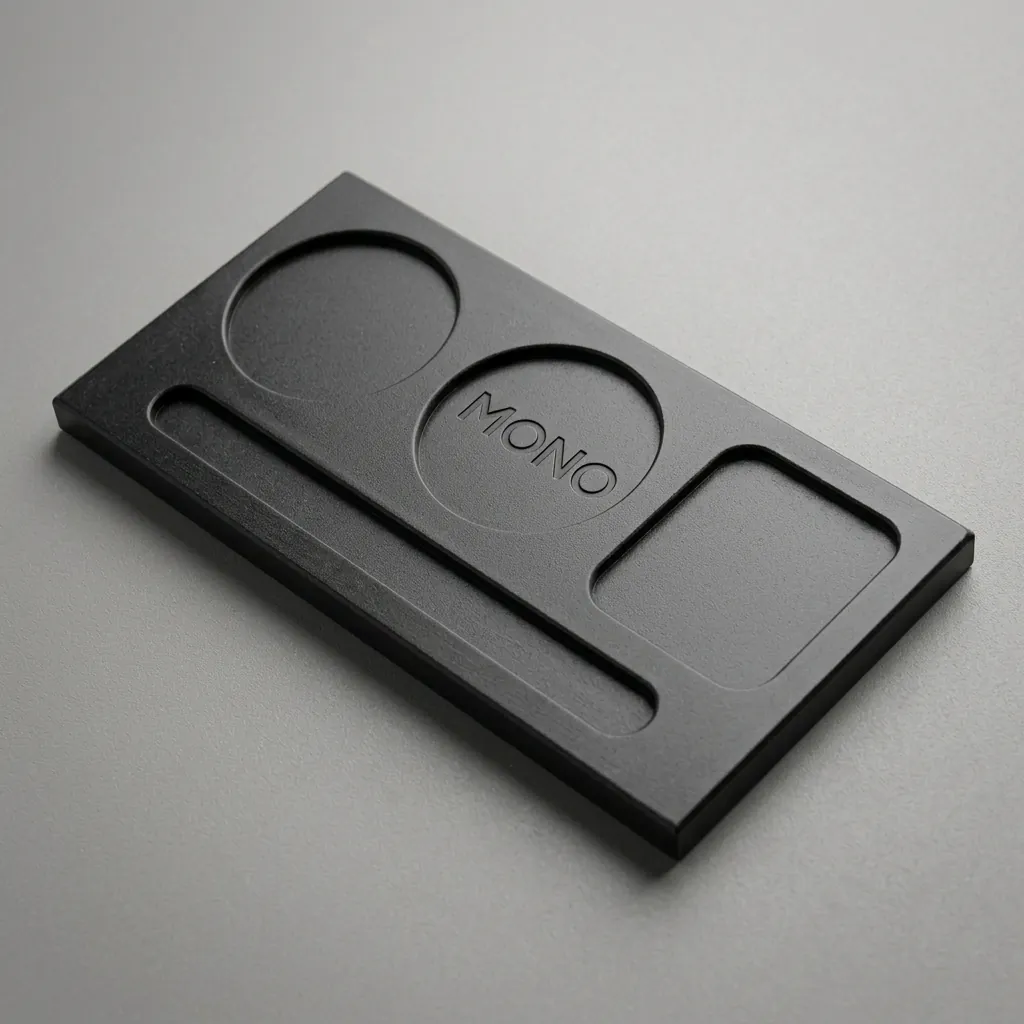 Pu Leather Coaster With Three-Hole Cup Holder & Pen Slot — LTH-1093 (image 1)
