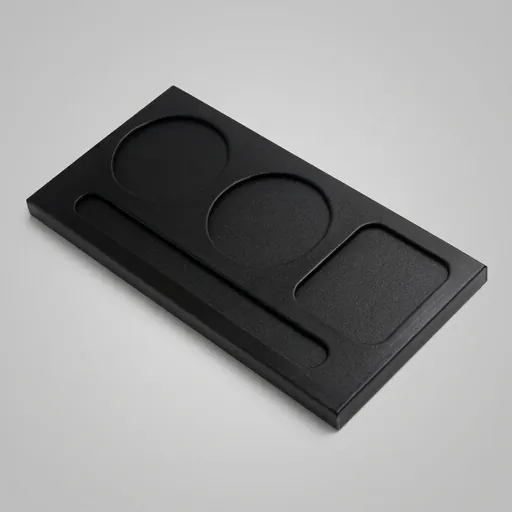Pu Leather Coaster With Three-Hole Cup Holder & Pen Slot — LTH-1093