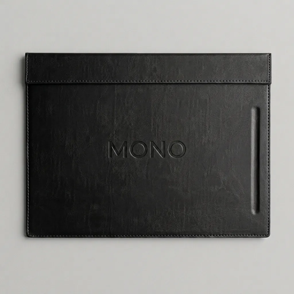 Pu Leather Desk Blotter With Pen Slot — LTH-1094 (image 1)