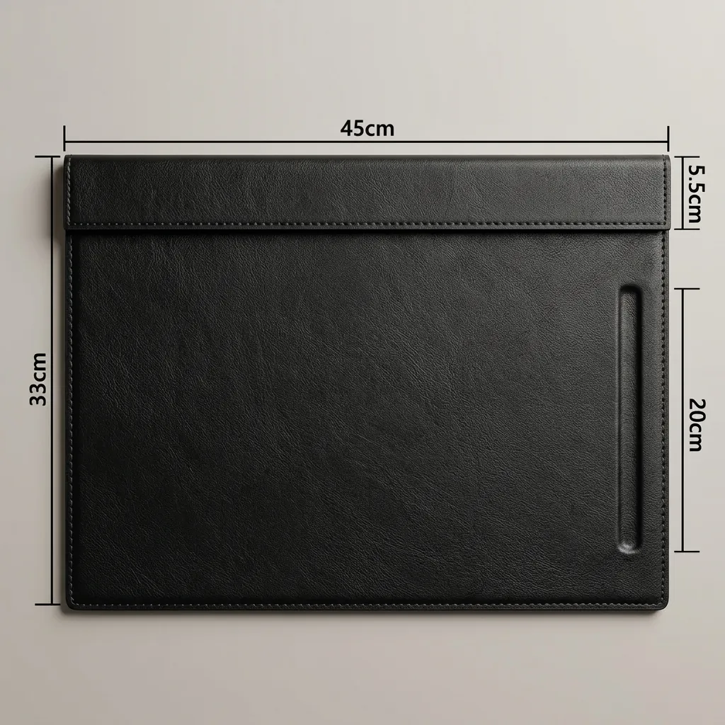 Pu Leather Desk Blotter With Pen Slot — LTH-1094 (image 3)