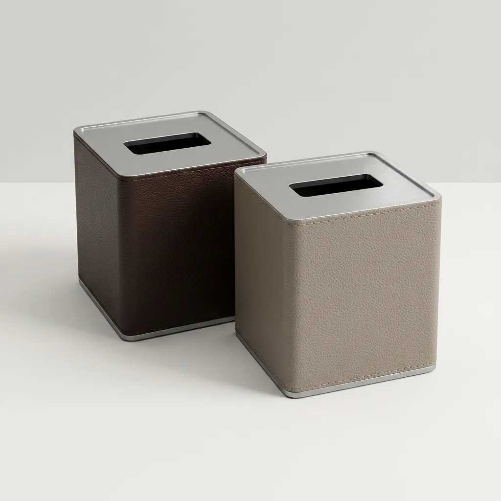 Abs + Pu Leather Square Tissue Box — LTH-1096 (image 6)