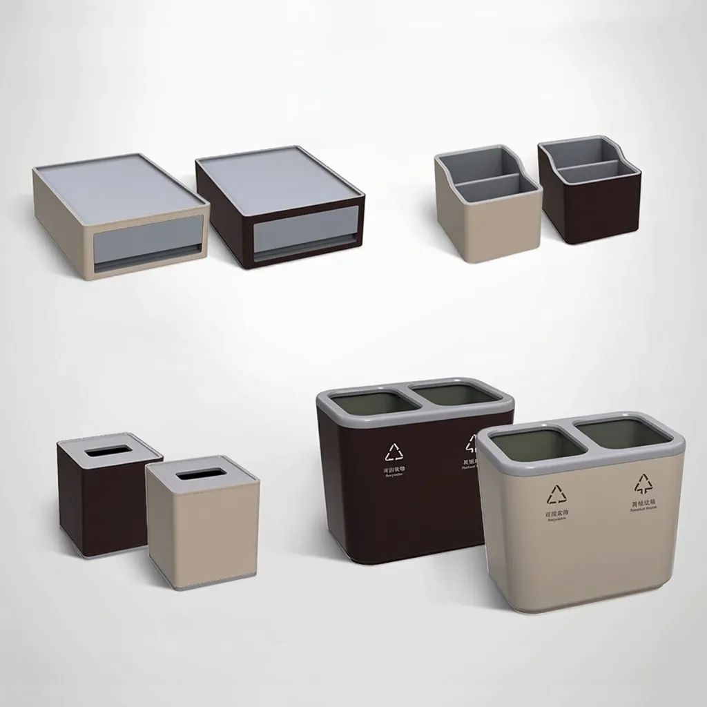 Abs + Pu Leather Square Tissue Box — LTH-1096 (image 8)