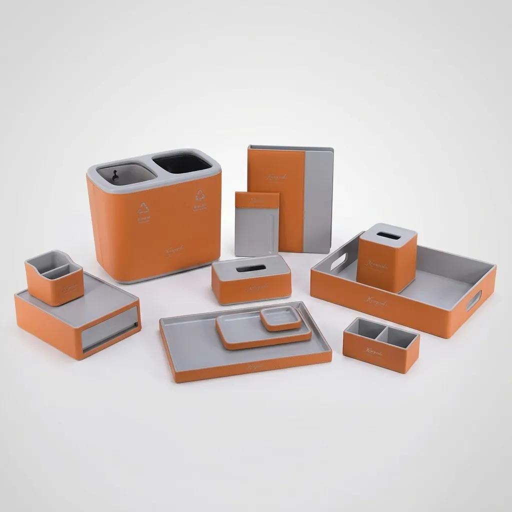 Abs + Pu Leather Square Tissue Box — LTH-1096 (image 9)