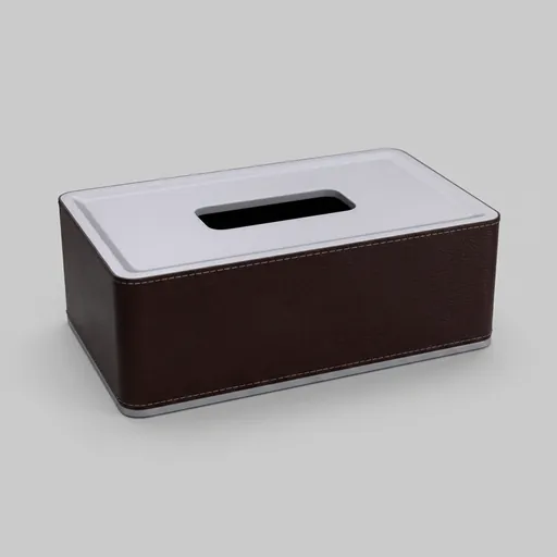 Abs + Pu Leather Rectangular Tissue Box — LTH-1097