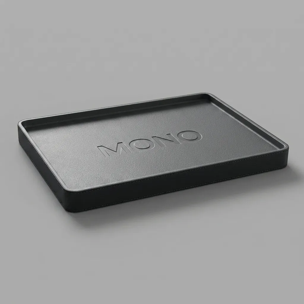 ABS + PU Leather Welcome Tray [1099] — LTH-1099 (image 1)