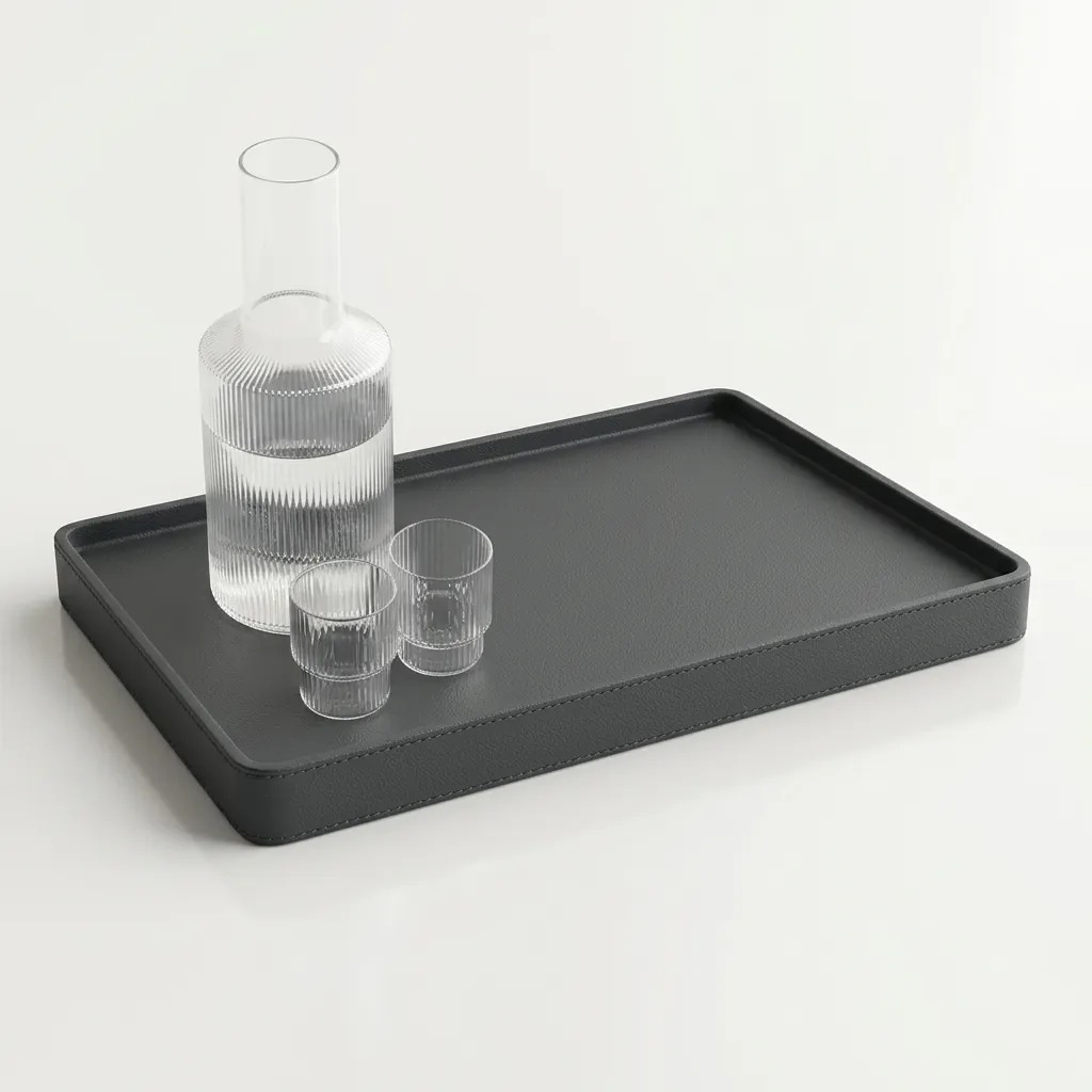 ABS + PU Leather Welcome Tray [1099] — LTH-1099 (image 3)