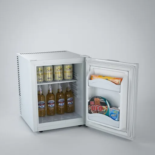 Thermo Absorption Mini Bar 30L with Aluminum Interior in White — MBF-1041
