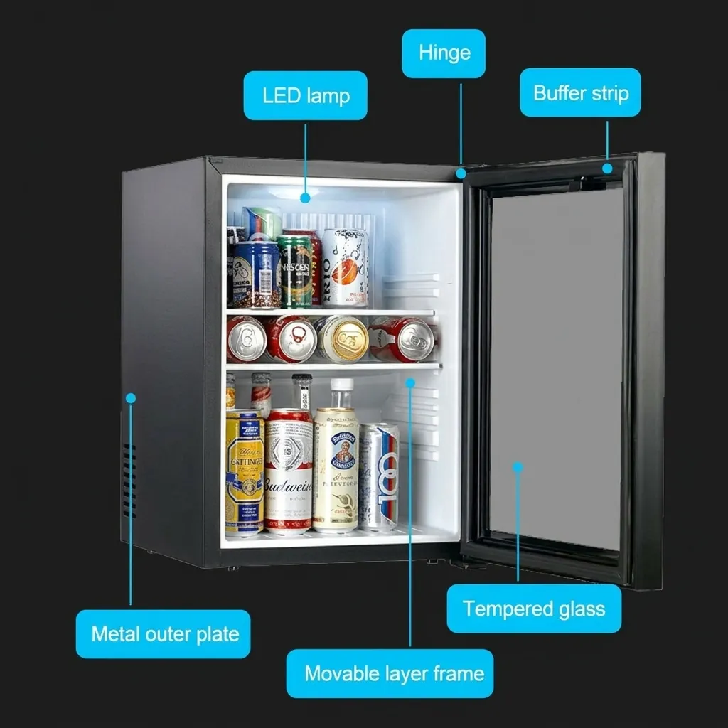 Thermo Absorption Mini Bar 40L with Glass Door — MBF-1044 (image 11)