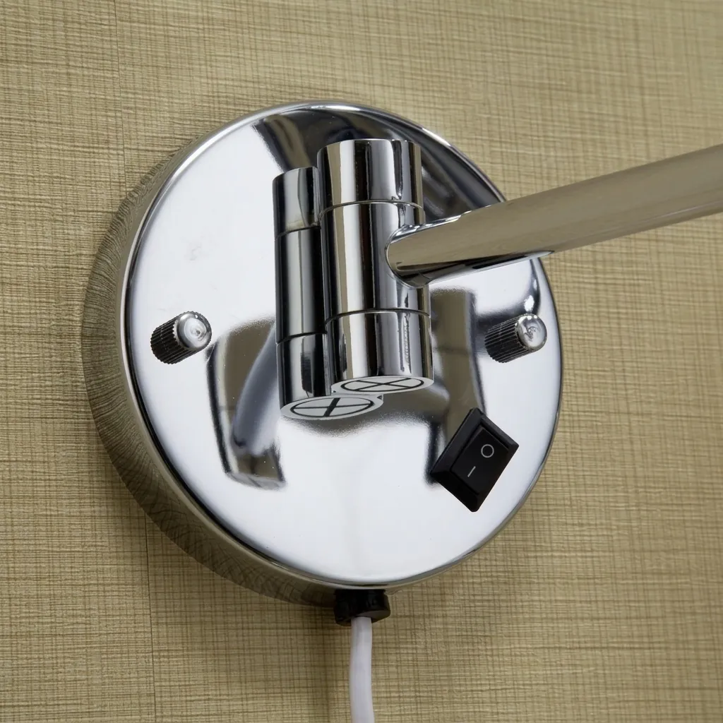 Wall Mounted Magnifying Mirror With LED Light 8.5" [1025] — MGM-1025 (image 4)