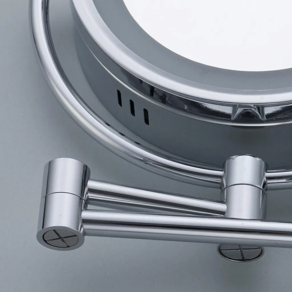Wall Mounted Magnifying Mirror With LED Light 8.5" [1025] — MGM-1025 (image 6)