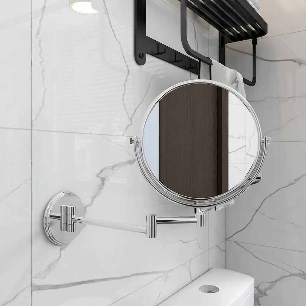 Wall Mounted Magnifying Mirror 8" [1027] — MGM-1027 (image 2)