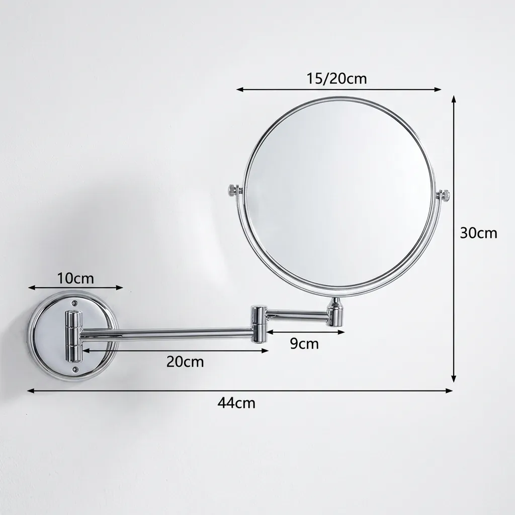 Wall Mounted Magnifying Mirror 8" [1027] — MGM-1027 (image 5)