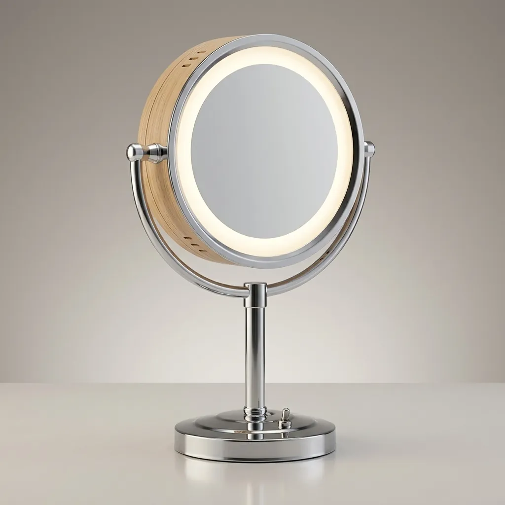 Desktop Magnifying Mirror With LED Light 8" [1029] — MGM-1029 (image 4)