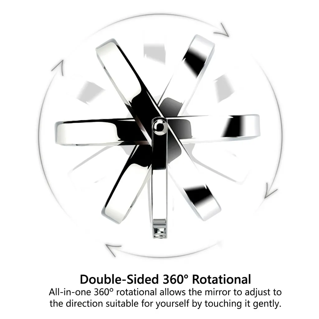 Desktop Magnifying Mirror With Adjustable Height 6" — MGM-1033 (image 2)