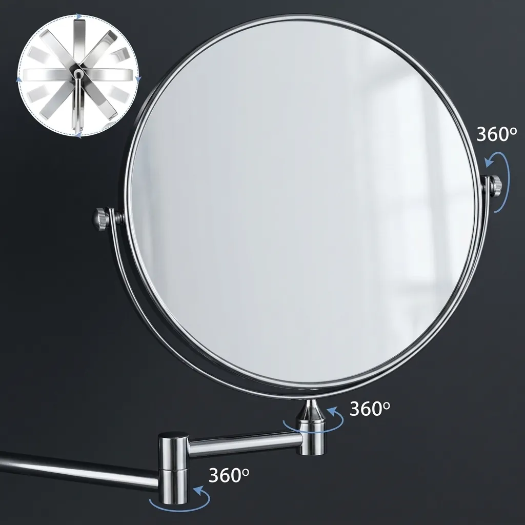 Wall Mounted Magnifying Mirror 6" [1037] — MGM-1037 (image 4)
