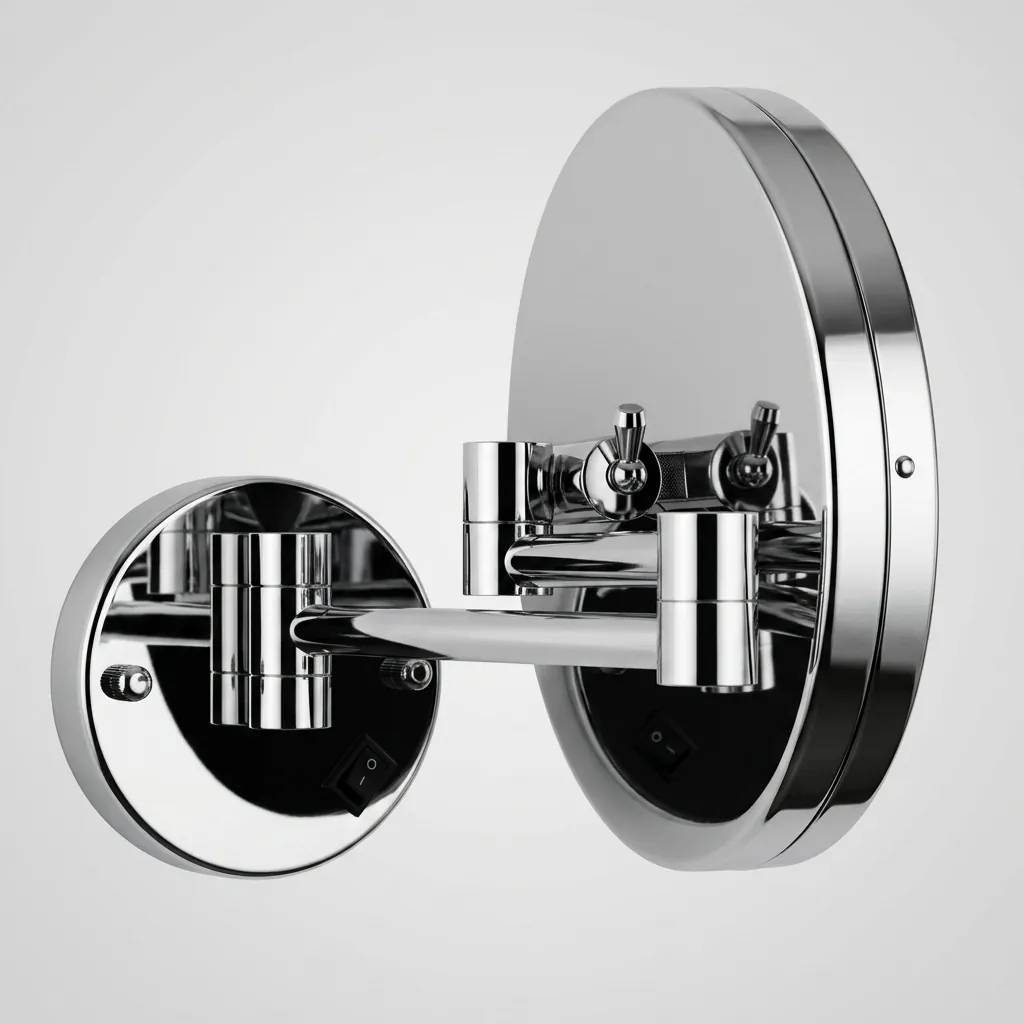 Wall Mounted Magnifying Mirror With Led Light 8.5" — MGM-1040 (image 2)