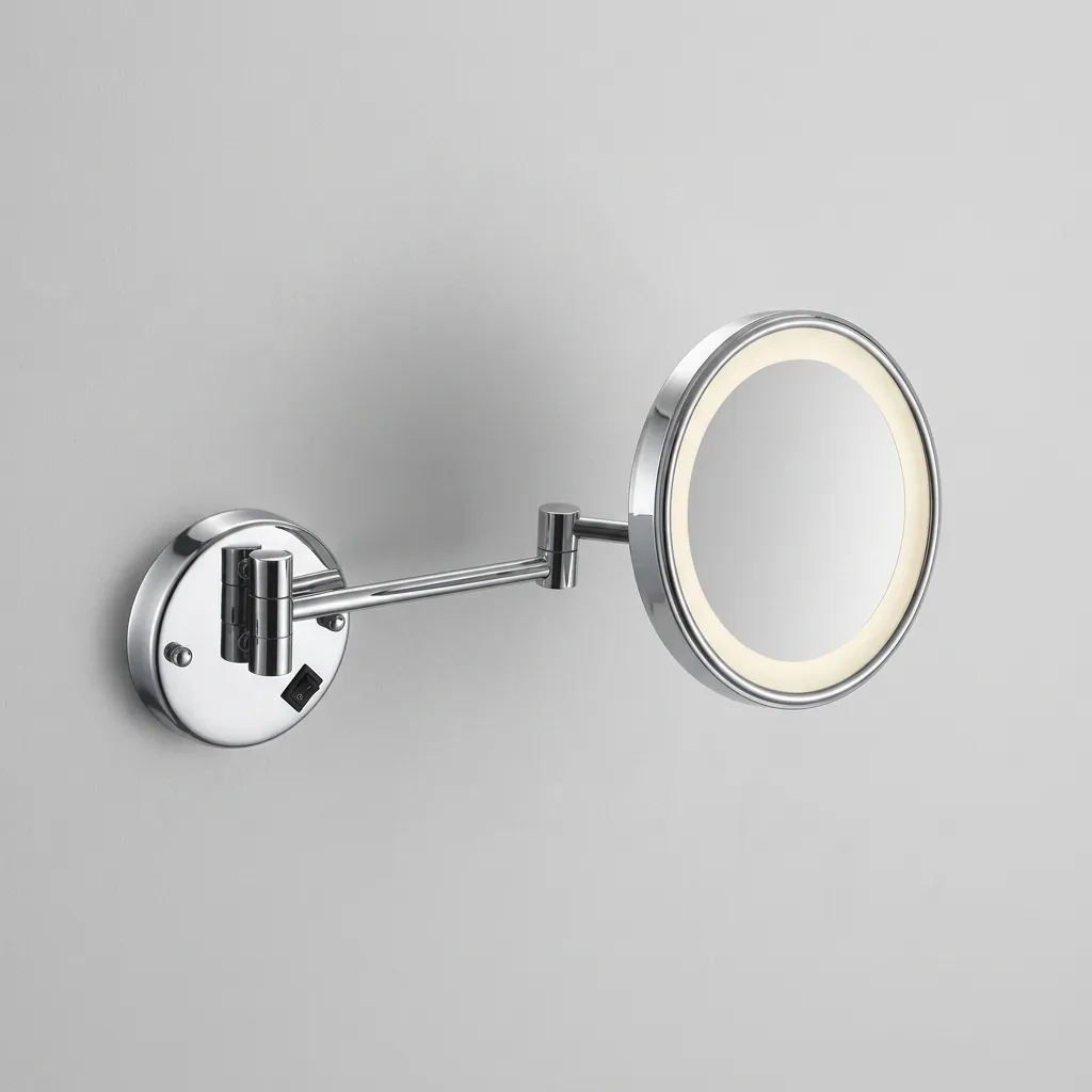 Wall Mounted Magnifying Mirror With Led Light 8.5" — MGM-1040 (image 4)