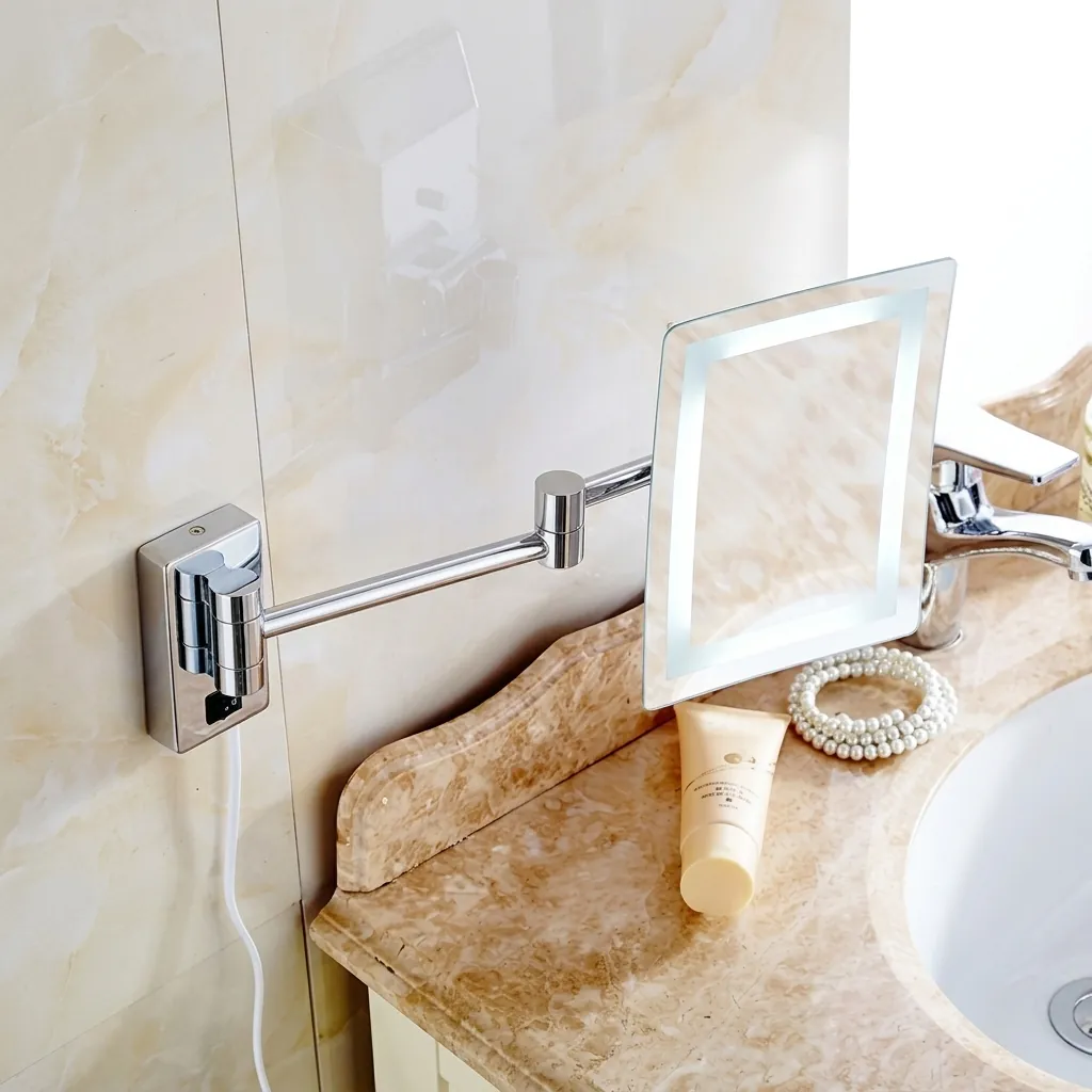 Wall-Mounted 3x Magnifying Mirror with LED Light [1041] — MGM-1041 (image 2)