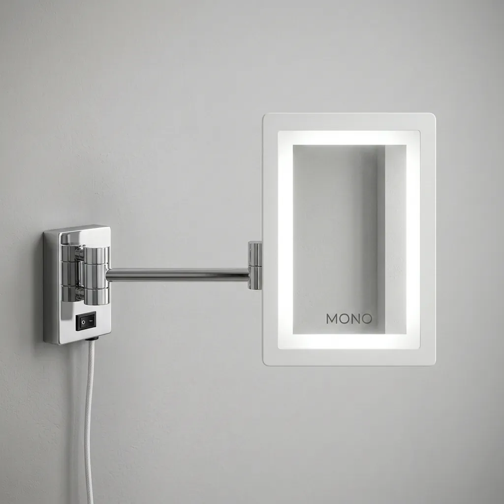 Wall-Mounted 3x Magnifying Mirror with LED Light [1041] — MGM-1041 (image 1)