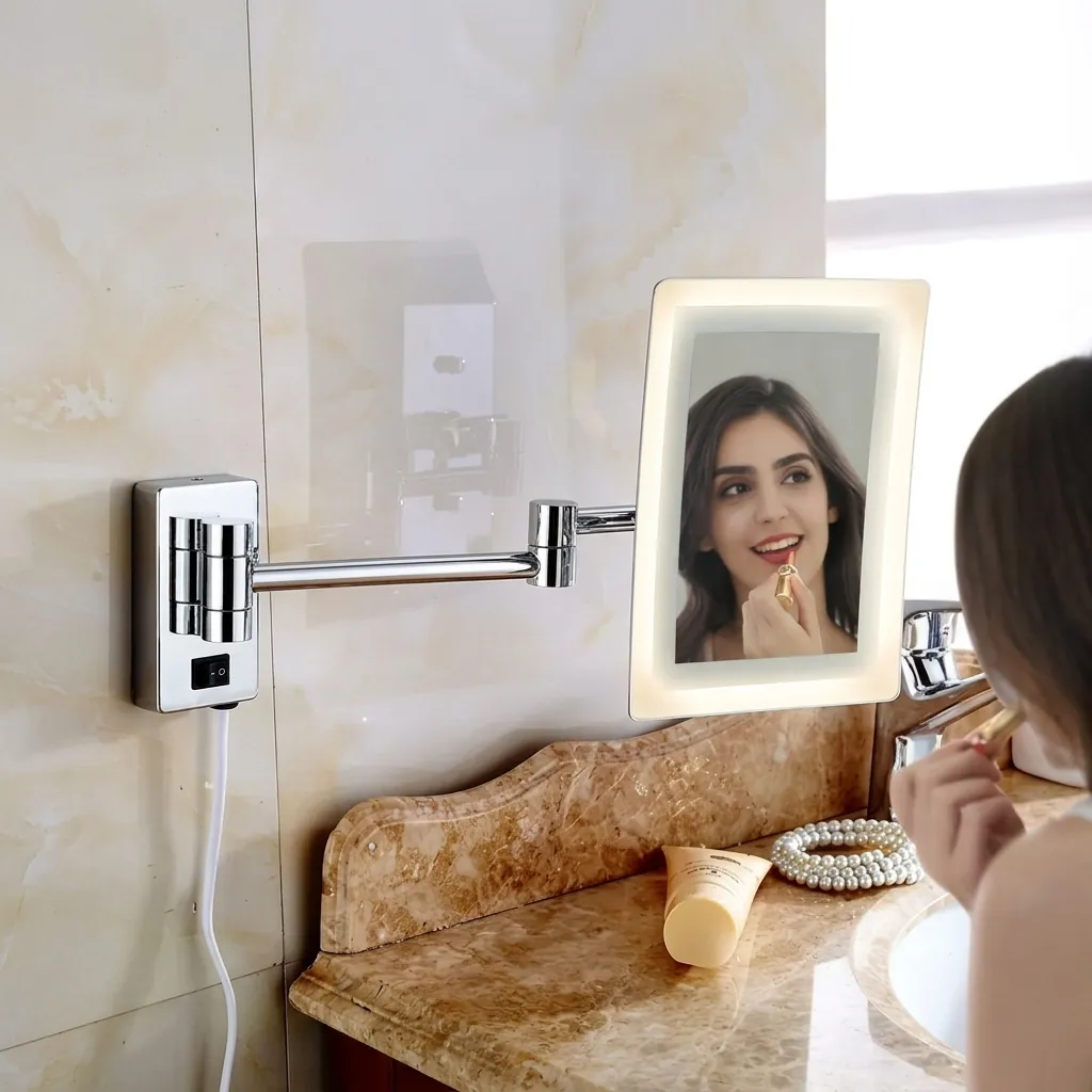 Wall-Mounted 3x Magnifying Mirror with LED Light [1041] — MGM-1041 (image 7)