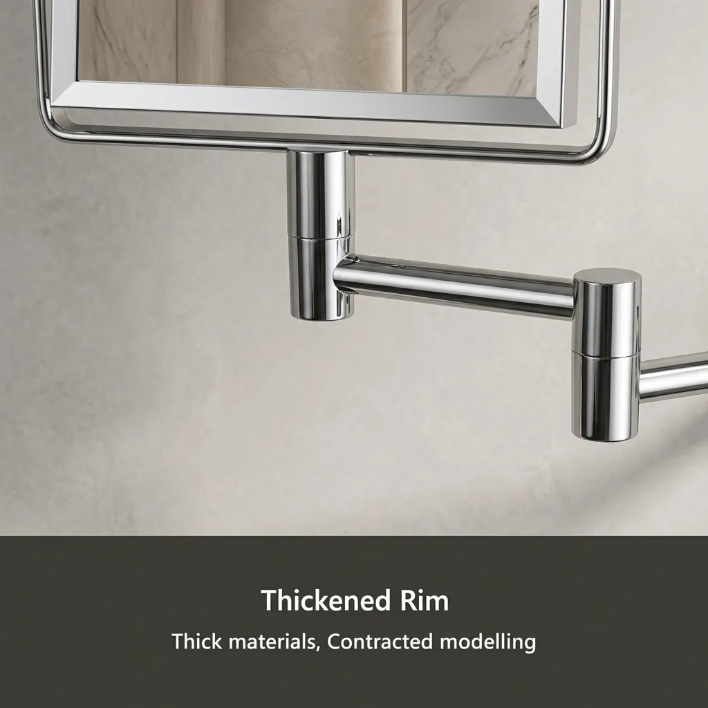 Wall Mounted Magnifying Mirror Square — MGM-1043 (image 6)