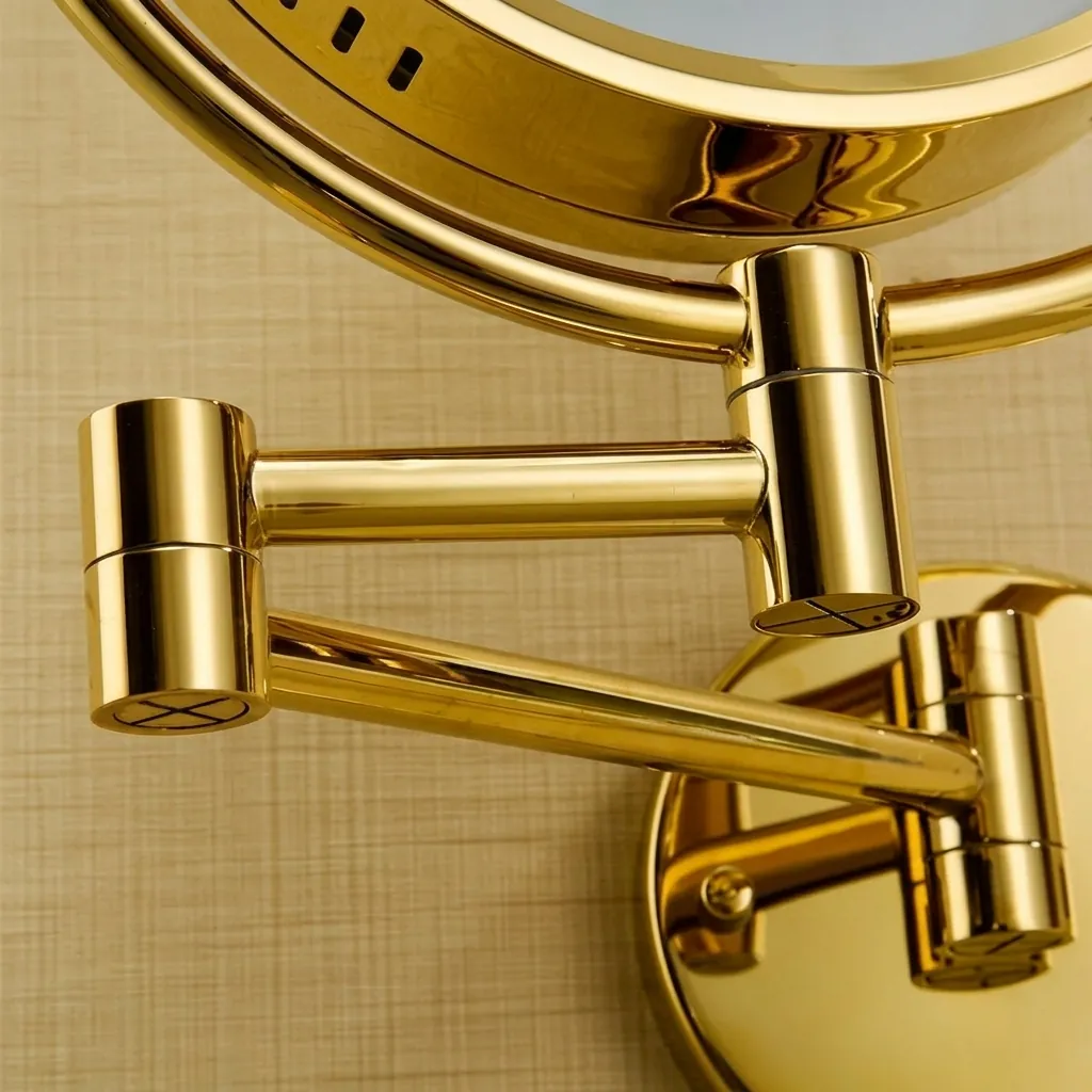 Wall Mounted Magnifying Mirror With LED Light 8.5" [1047] — MGM-1047 (image 5)