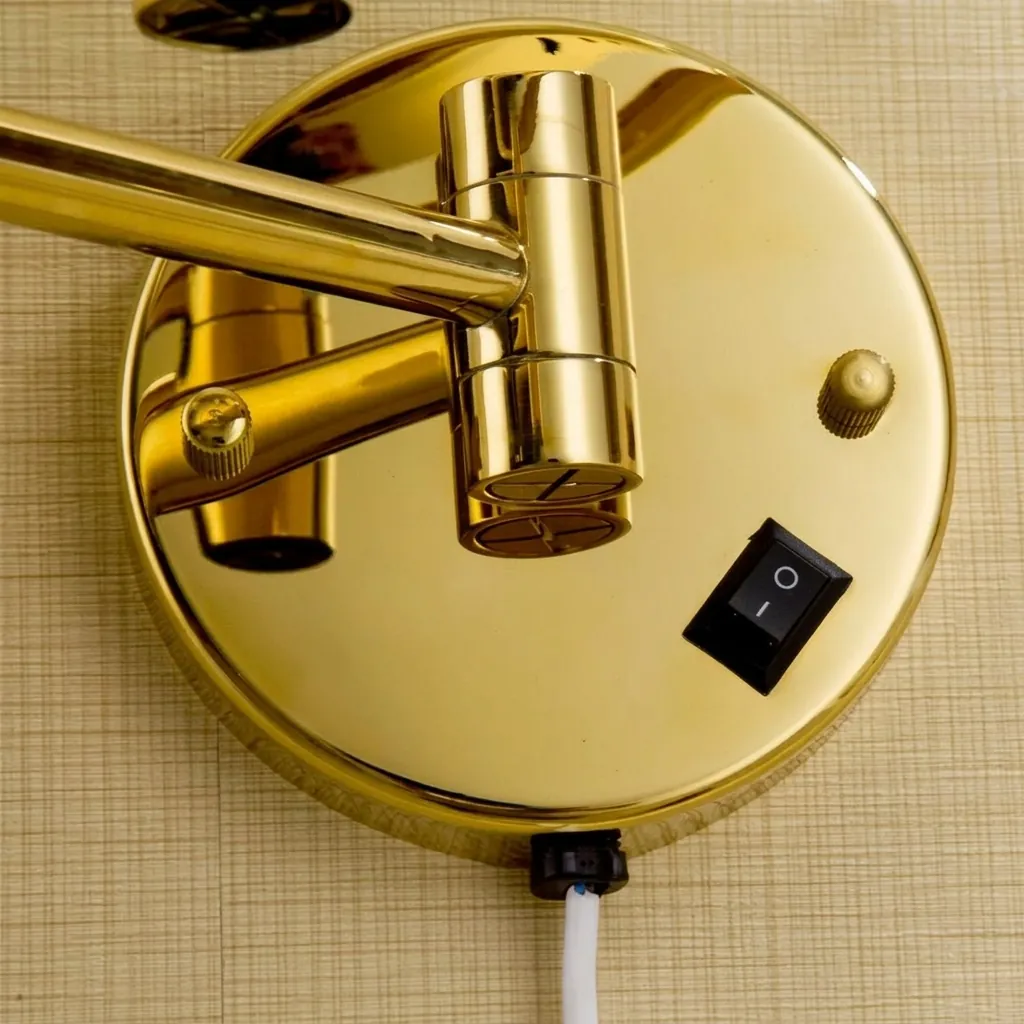 Wall Mounted Magnifying Mirror With LED Light 8.5" [1047] — MGM-1047 (image 7)